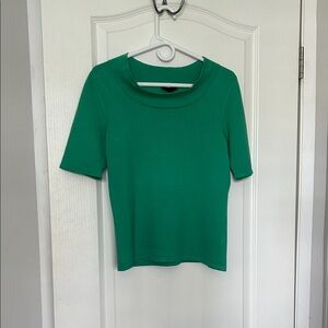 Carlisle Emerald Green Short-Sleeve Knit Top